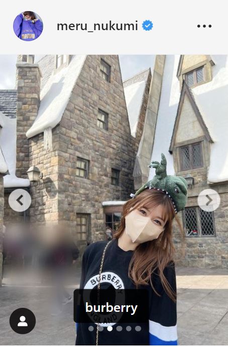 生見愛瑠のインスタグラムより