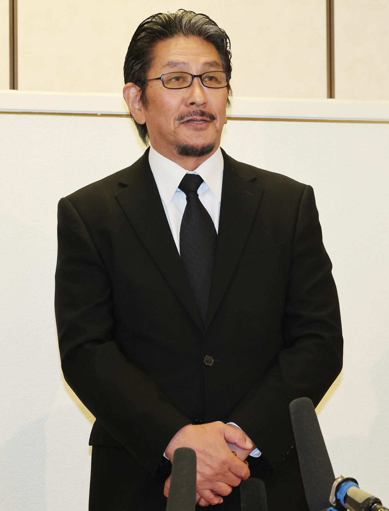 「西郷輝彦さんを偲ぶ会」に出席し思い出を語る野村将希（撮影・野上伸悟）