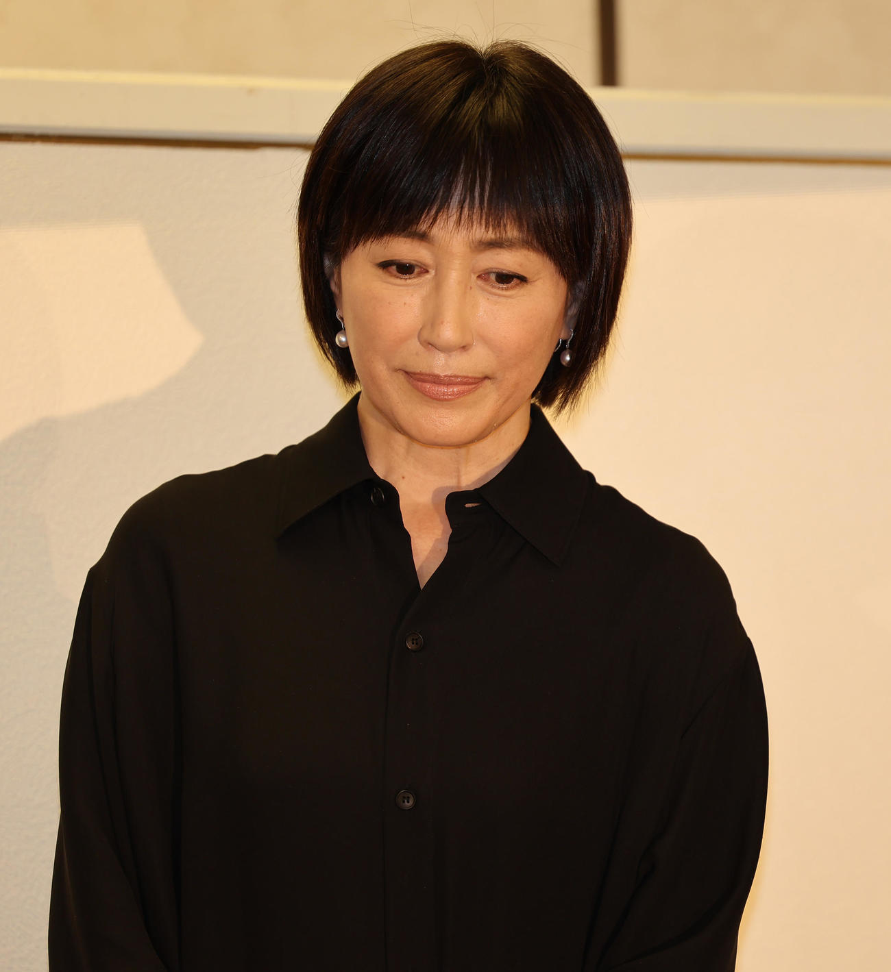 「西郷輝彦さんを偲ぶ会」に出席し思い出を語る高島礼子（撮影・野上伸悟）