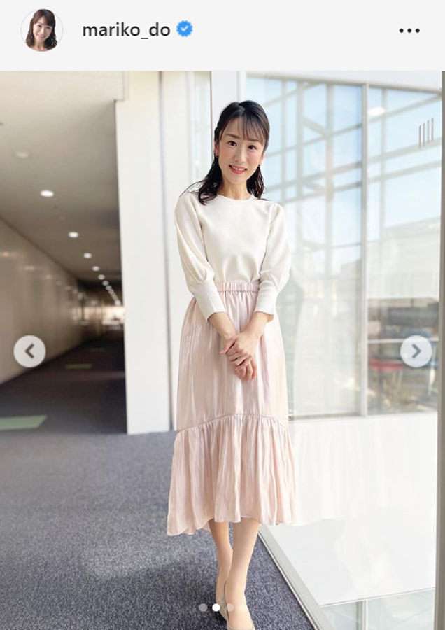 堂真理子アナのインスタグラムより