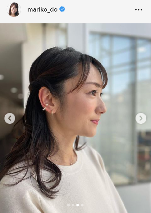 堂真理子アナのインスタグラムより