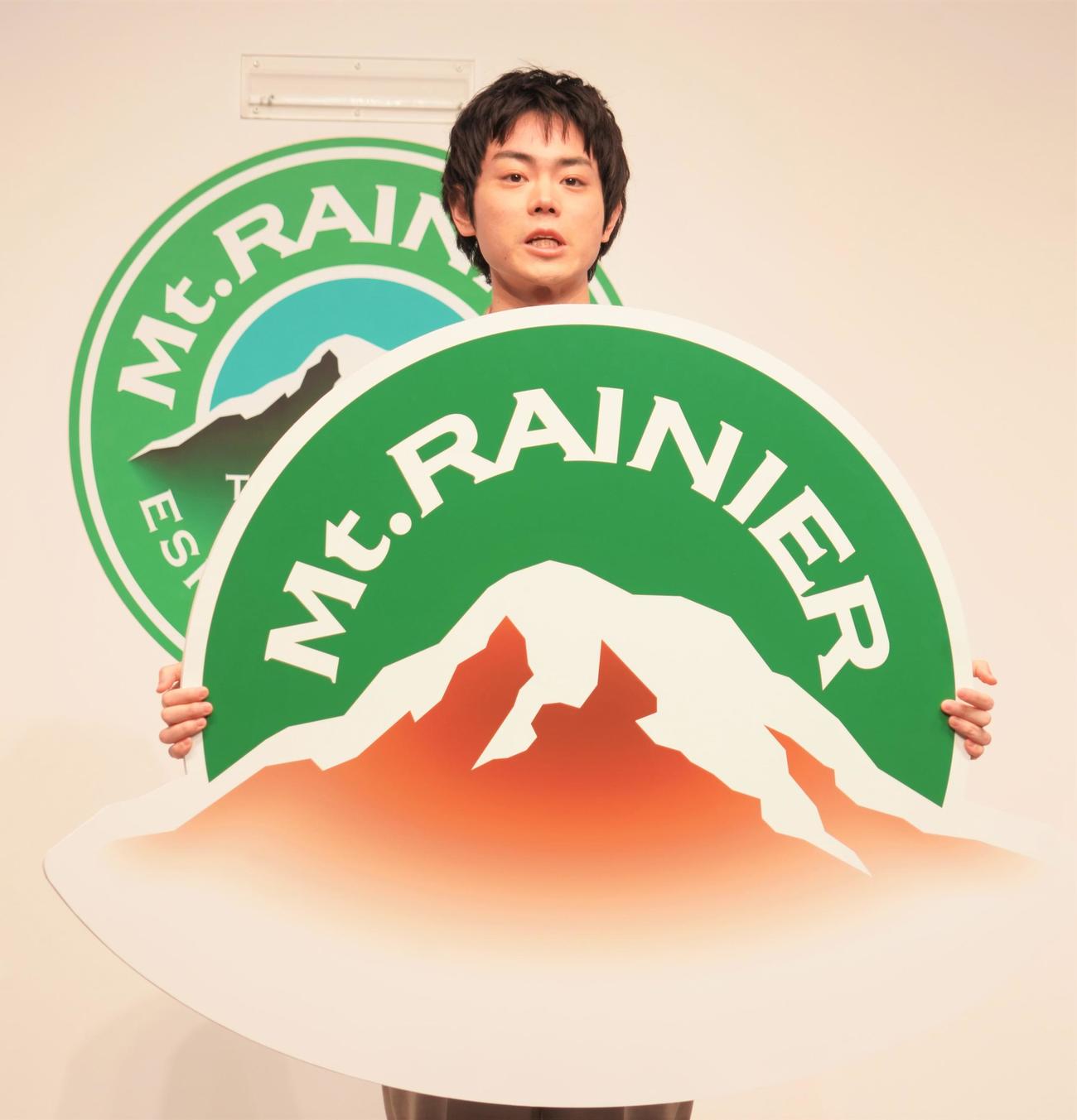 森永乳業のチルドコーヒーブランド「マウントレーニア」30周年発表会に出席した菅田将暉（撮影・佐藤成）