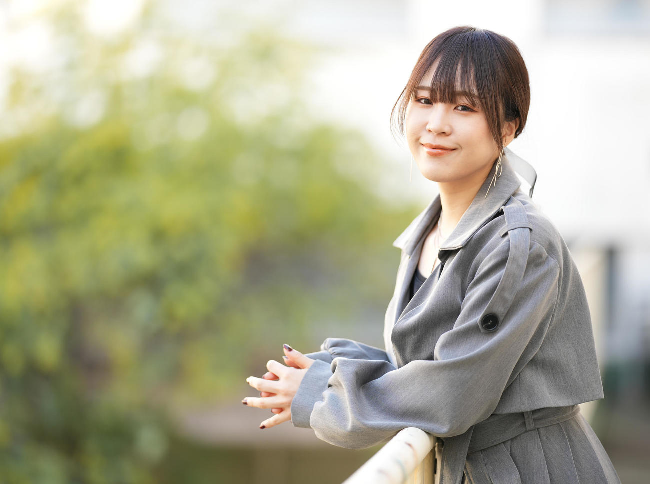 「INDESINENCE Case：Beautiful Vermilion Ways」に主演する三田麻央（撮影・鈴木みどり）