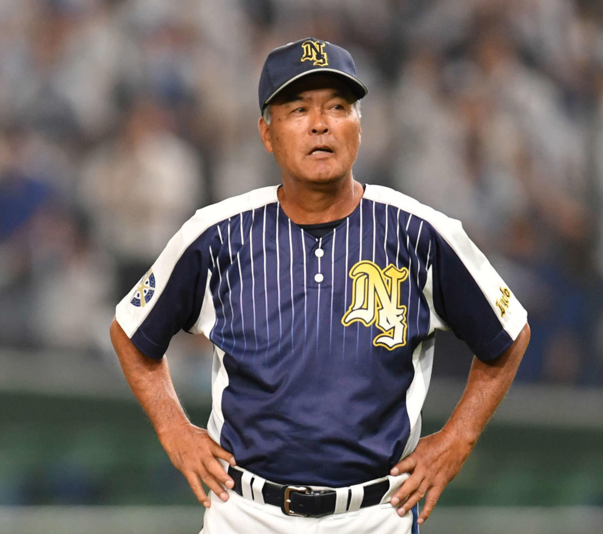 日本新薬監督を退任したの吹石徳一氏（2018年7月18日撮影）