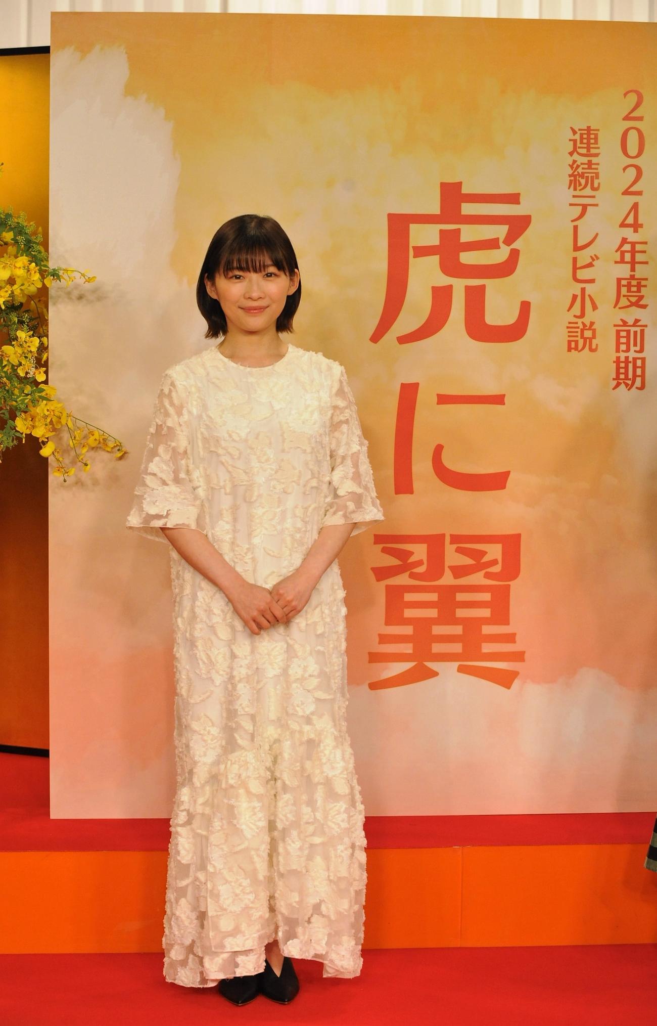 NHK24年前期連続テレビ小説「虎に翼」に主演する伊藤沙莉（撮影・高橋洋平）