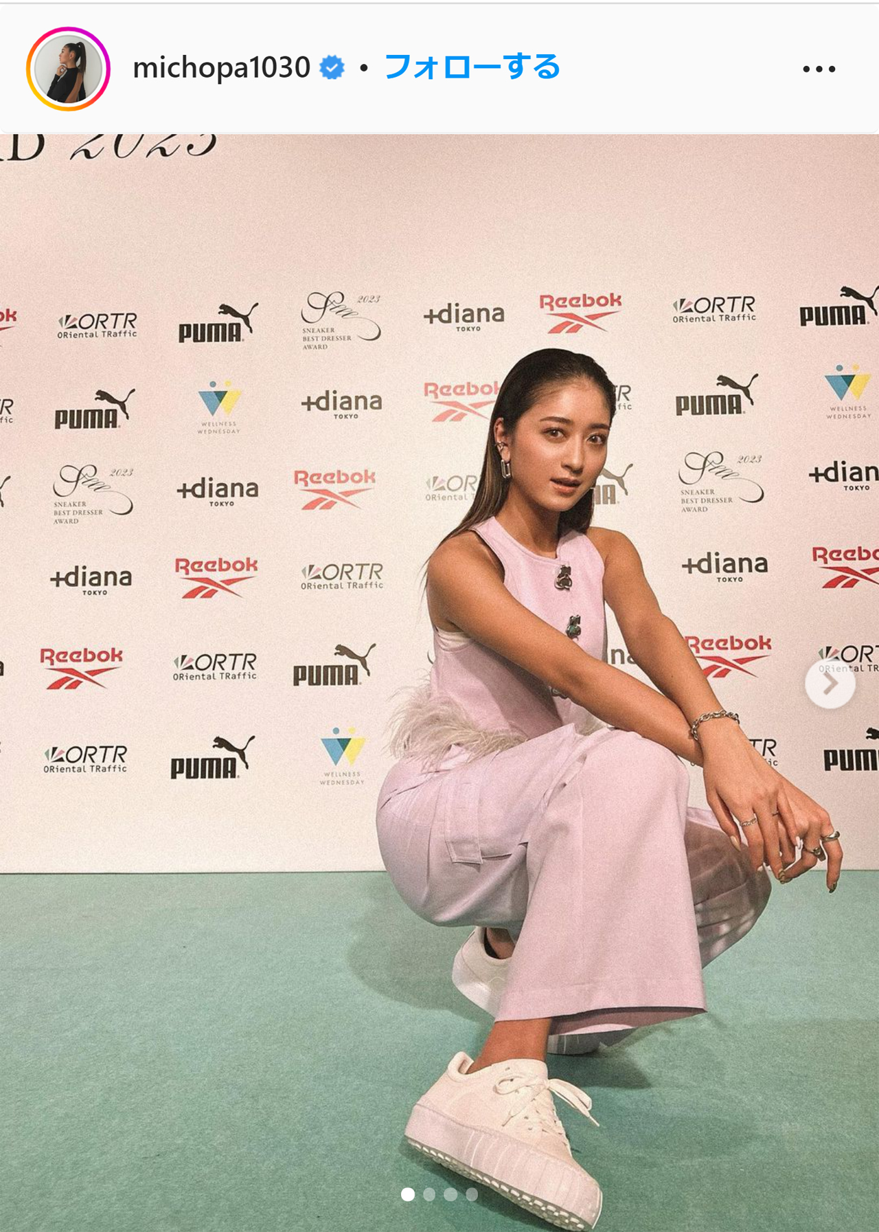 みちょぱのインスタグラムより