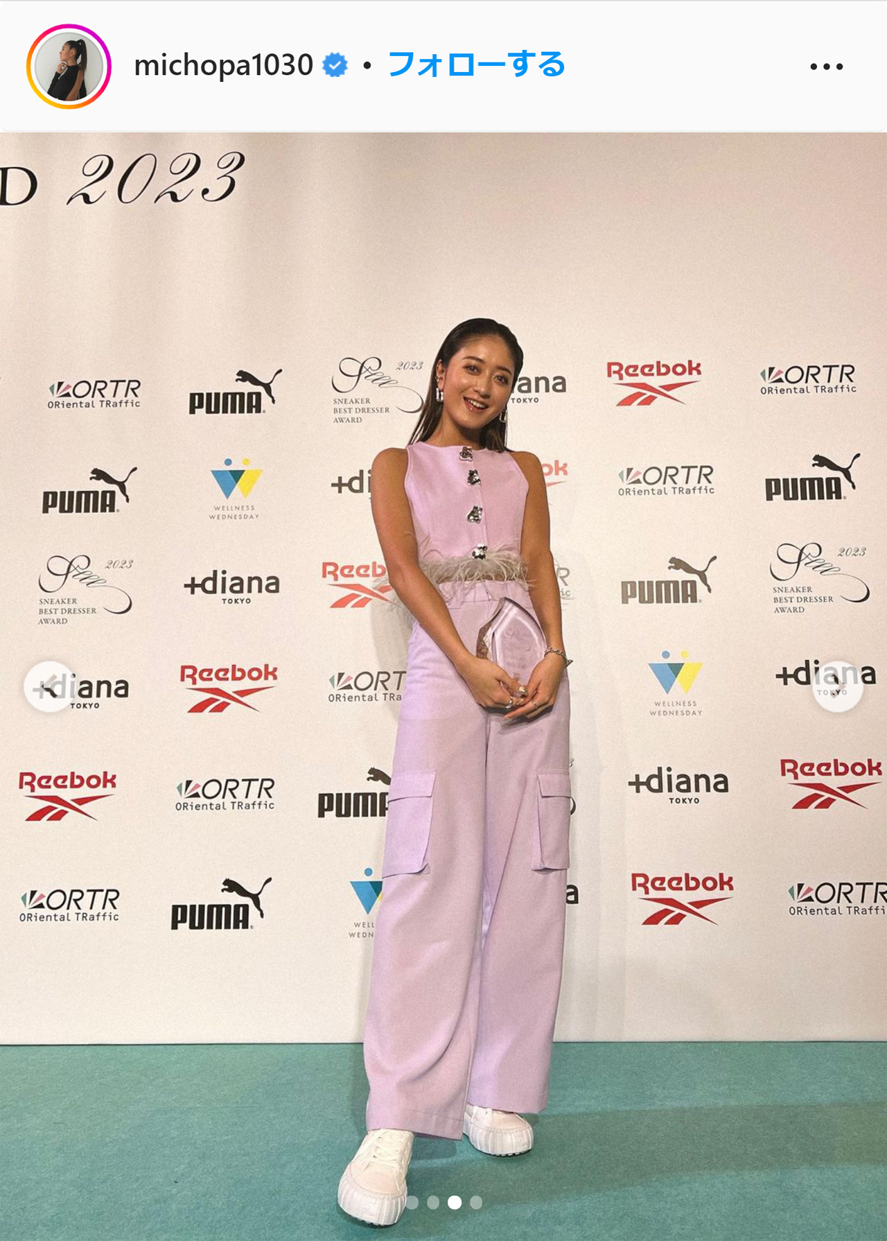 みちょぱのインスタグラムより