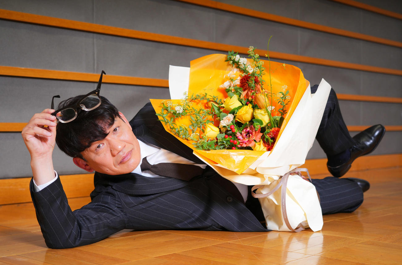 助演男優賞を受賞したずん飯尾和樹（撮影・垰建太）