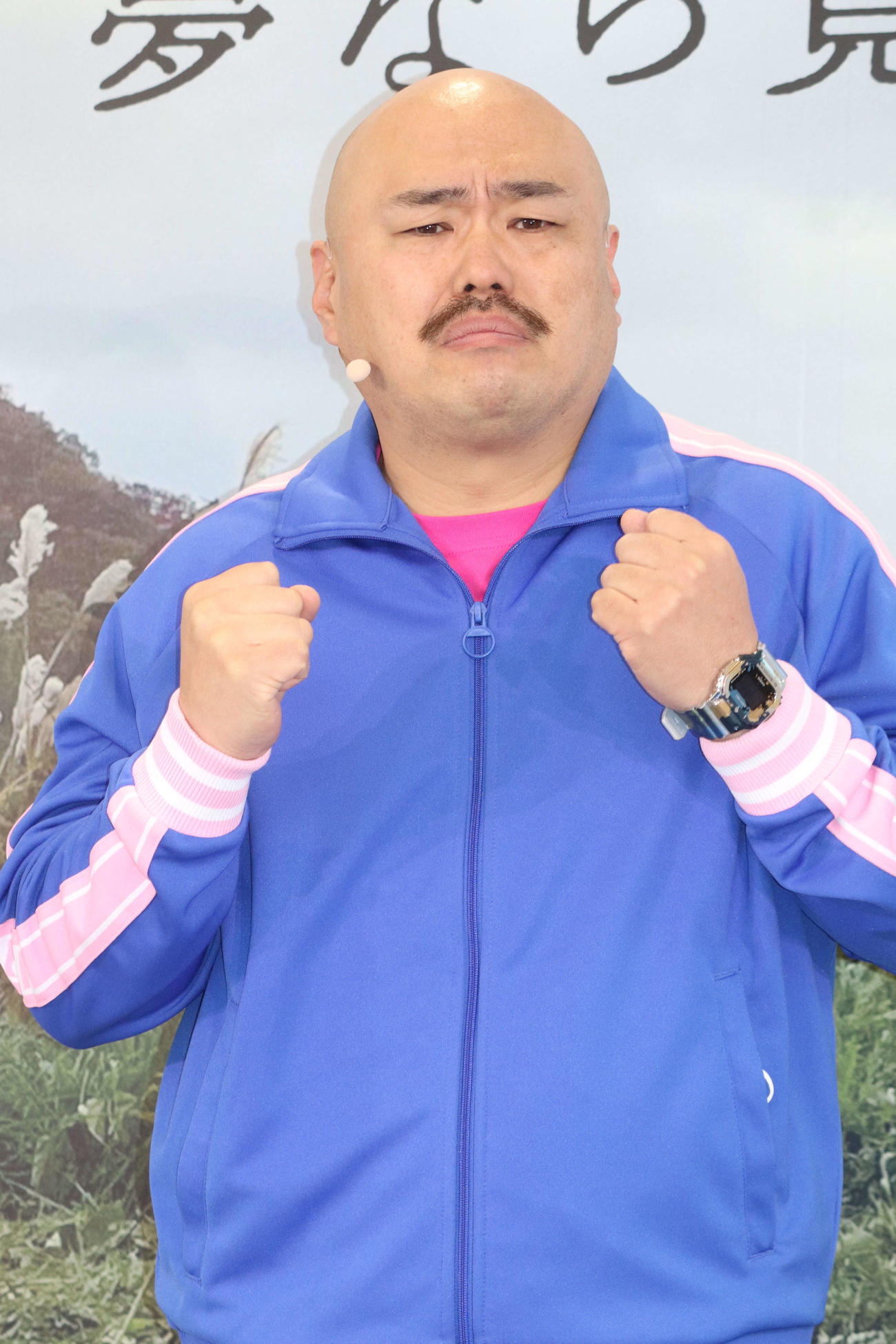 DMM TVオリジナルバラエティー「大脱出」配信開始記念イベントに登壇したクロちゃん（撮影・加藤理沙）