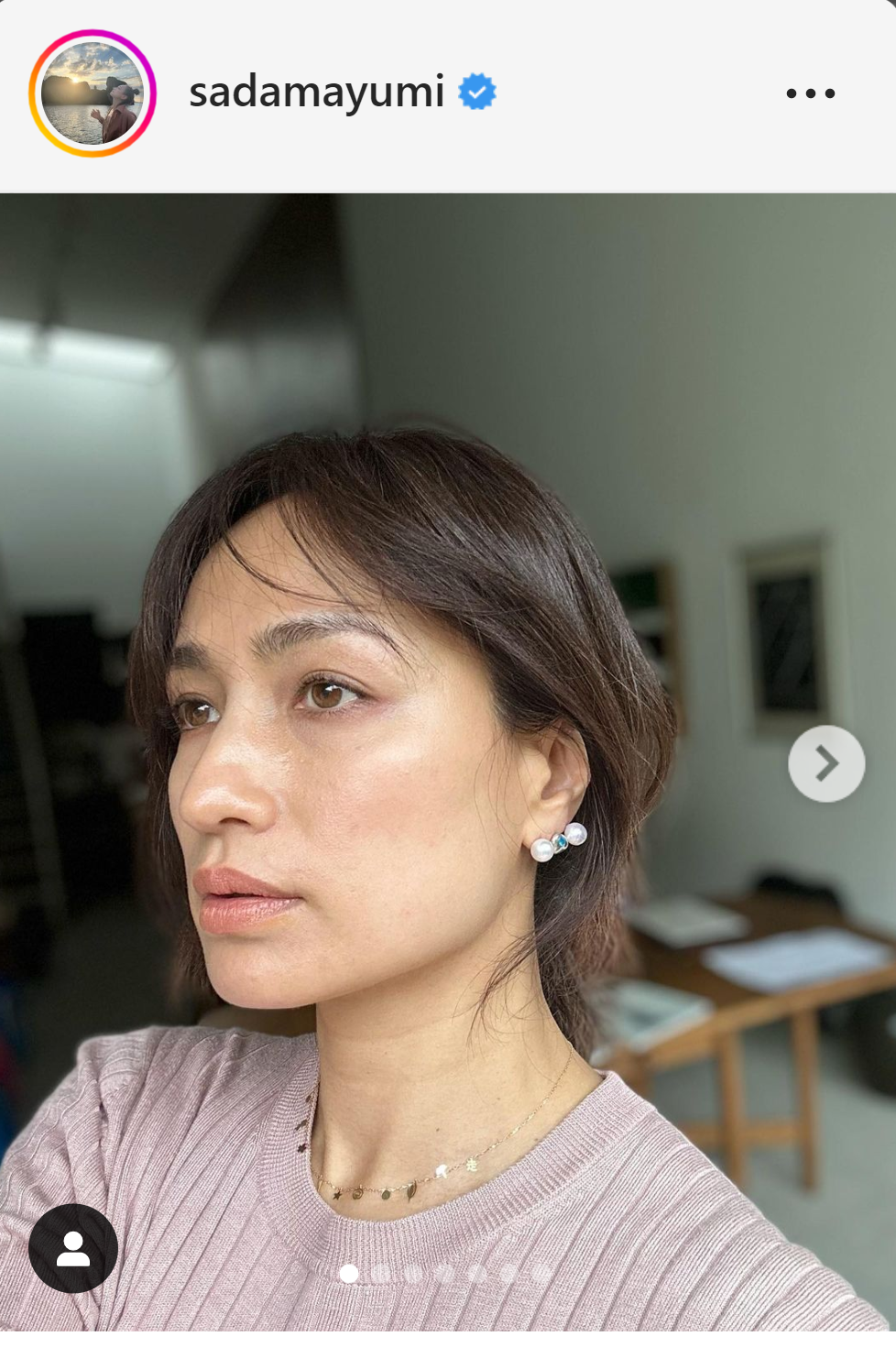 モデルの佐田真由美（インスタグラムより）