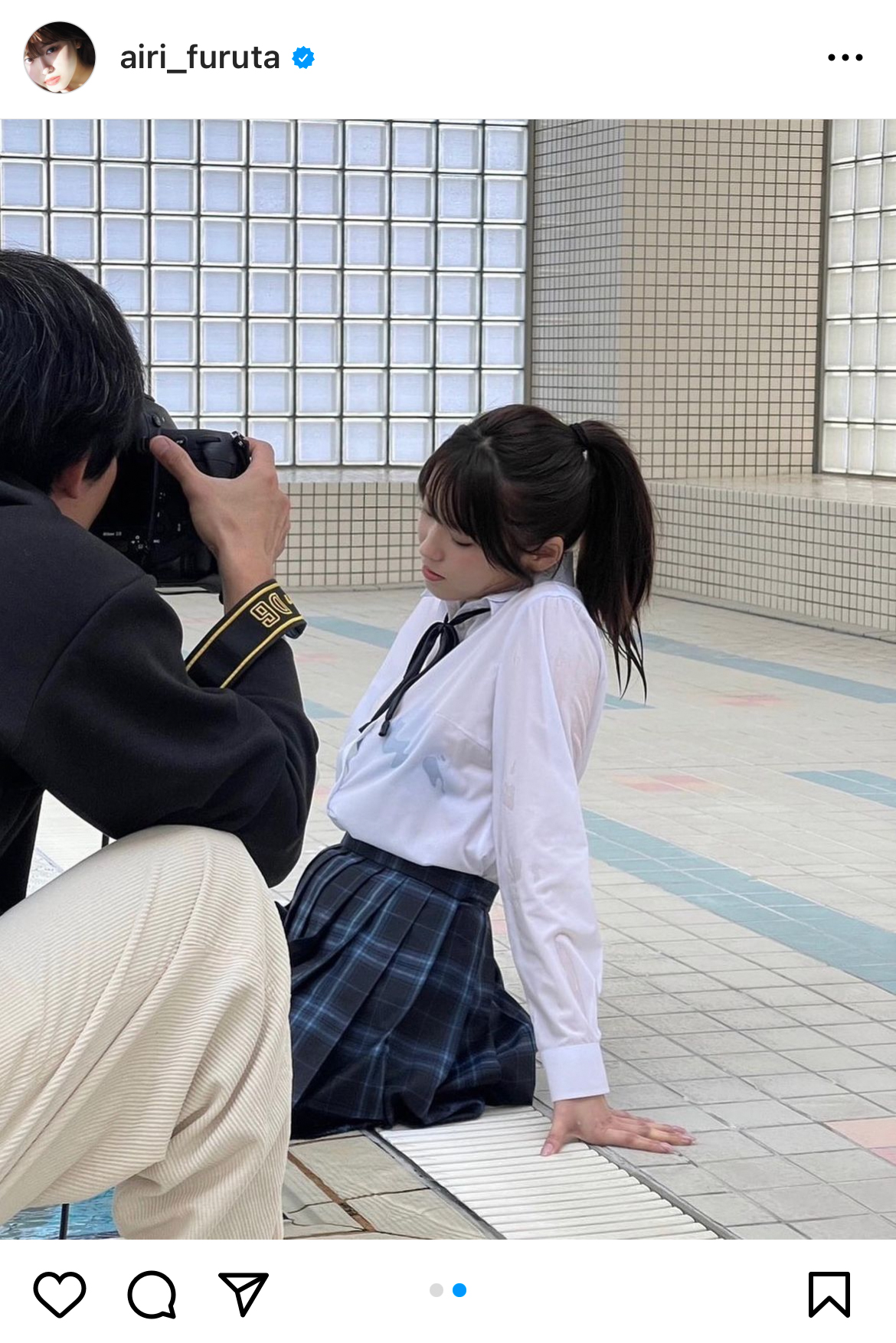 古田愛理のインスタグラムより