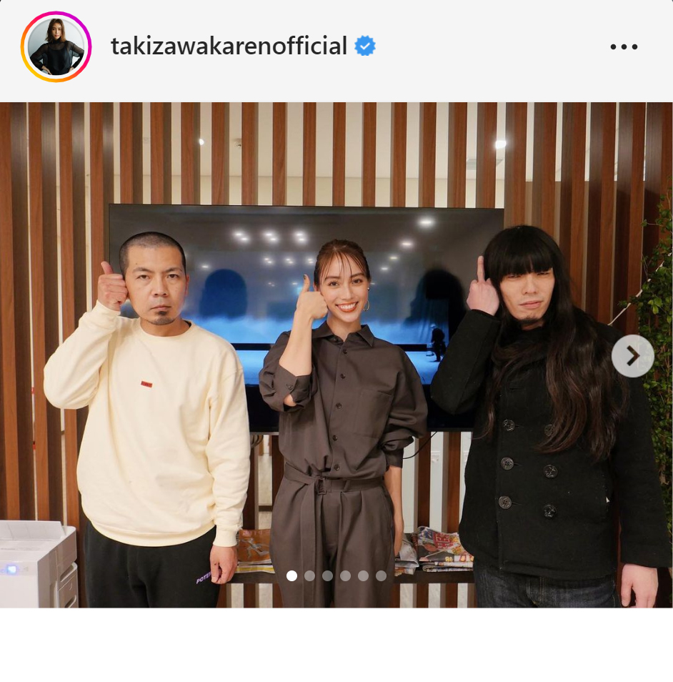 滝沢カレンのインスタグラムより