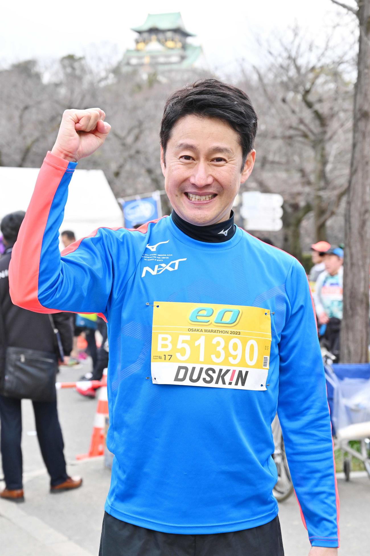 48歳マラソン初挑戦で完走したMBS河田直也アナウンサー（C）MBS