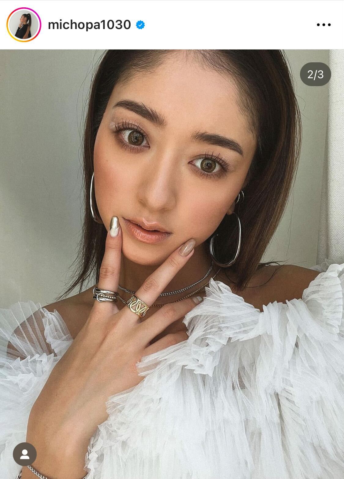 自撮りを公開したみちょぱ（みちょぱのインスタグラムより）