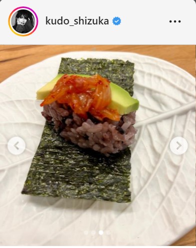 工藤静香のインスタグラムより