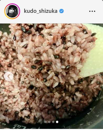 工藤静香のインスタグラムより