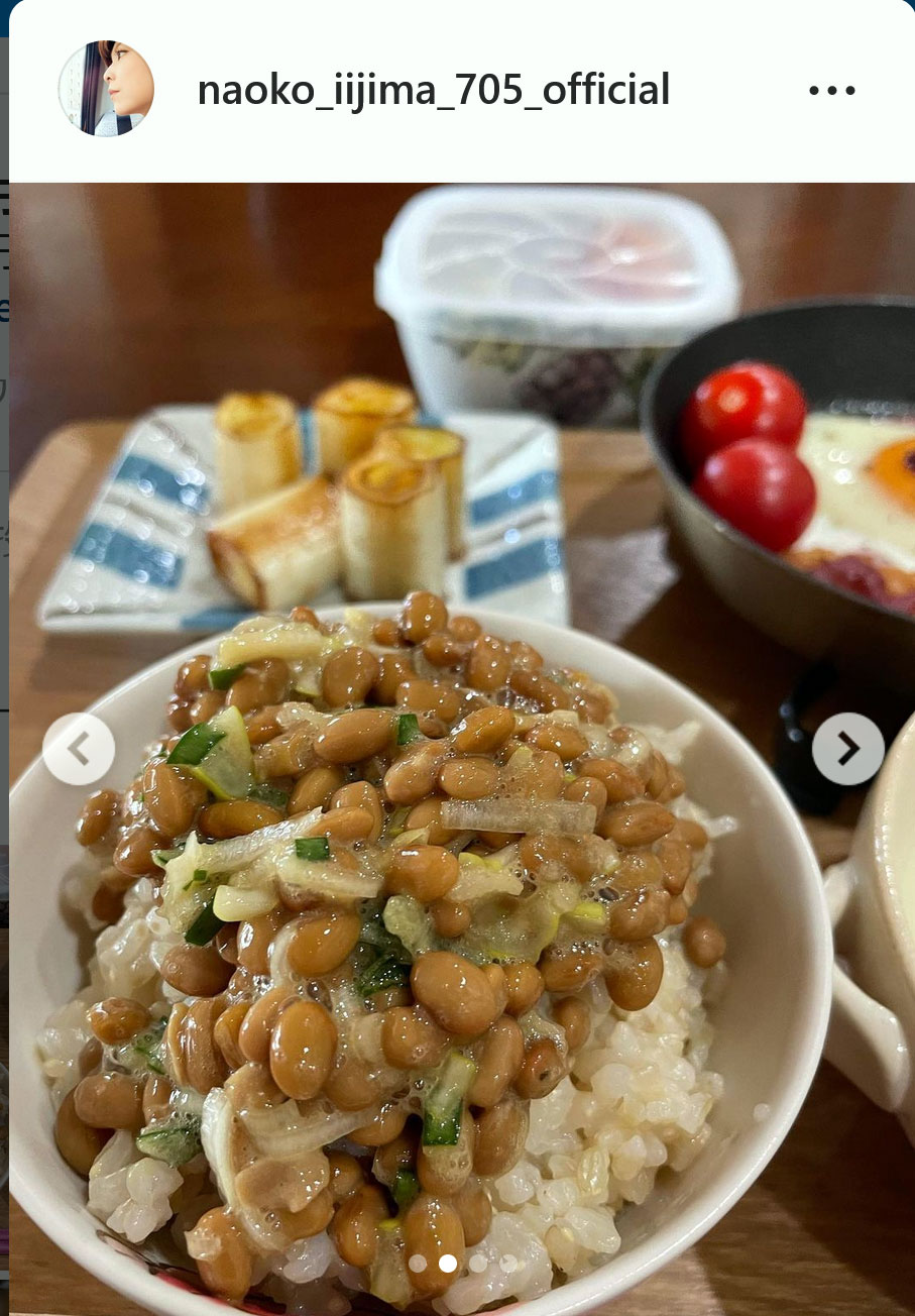 飯島直子のインスタグラムより