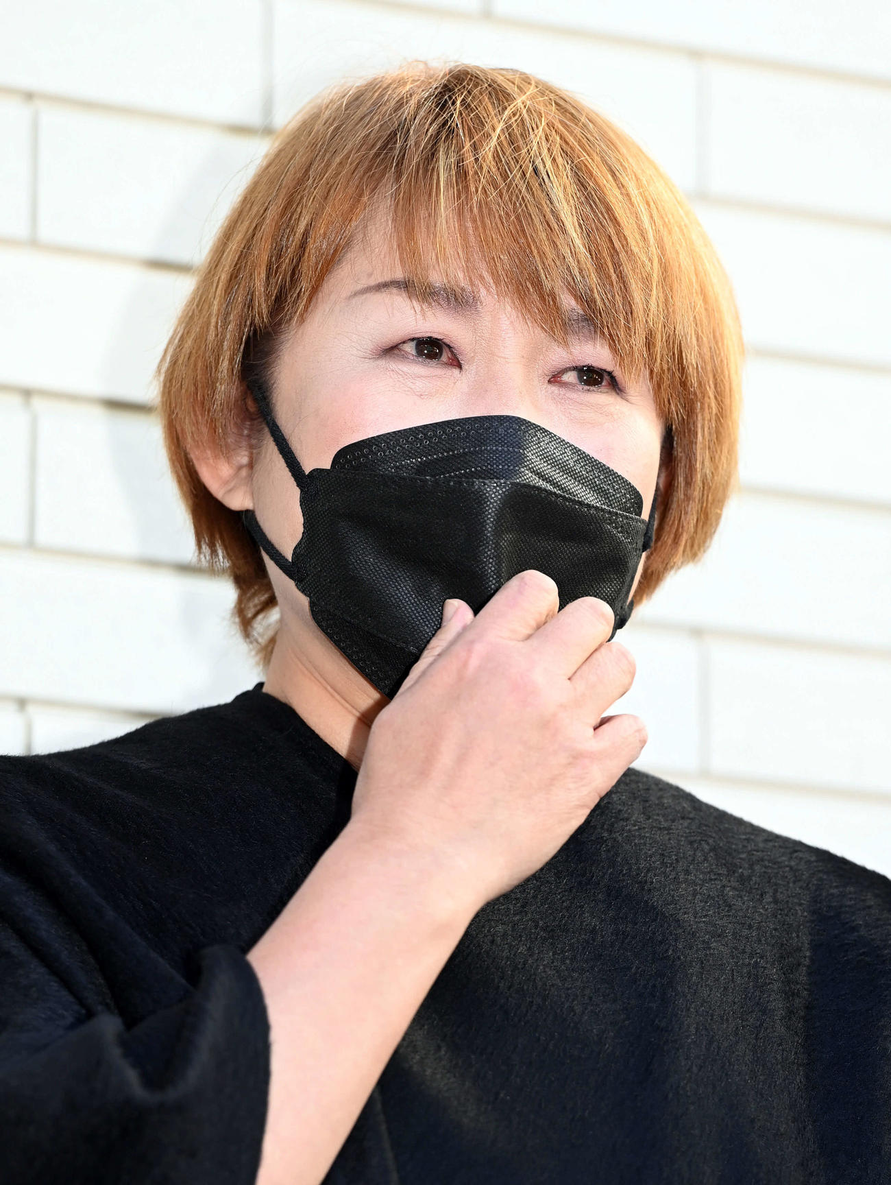 笑福亭笑瓶さんとの思い出を涙ながらに語る山田邦子（撮影・たえ見朱実）