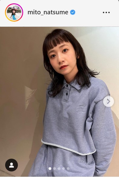 三戸なつめのインスタグラムより