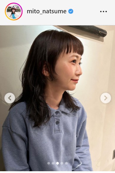三戸なつめのインスタグラムより