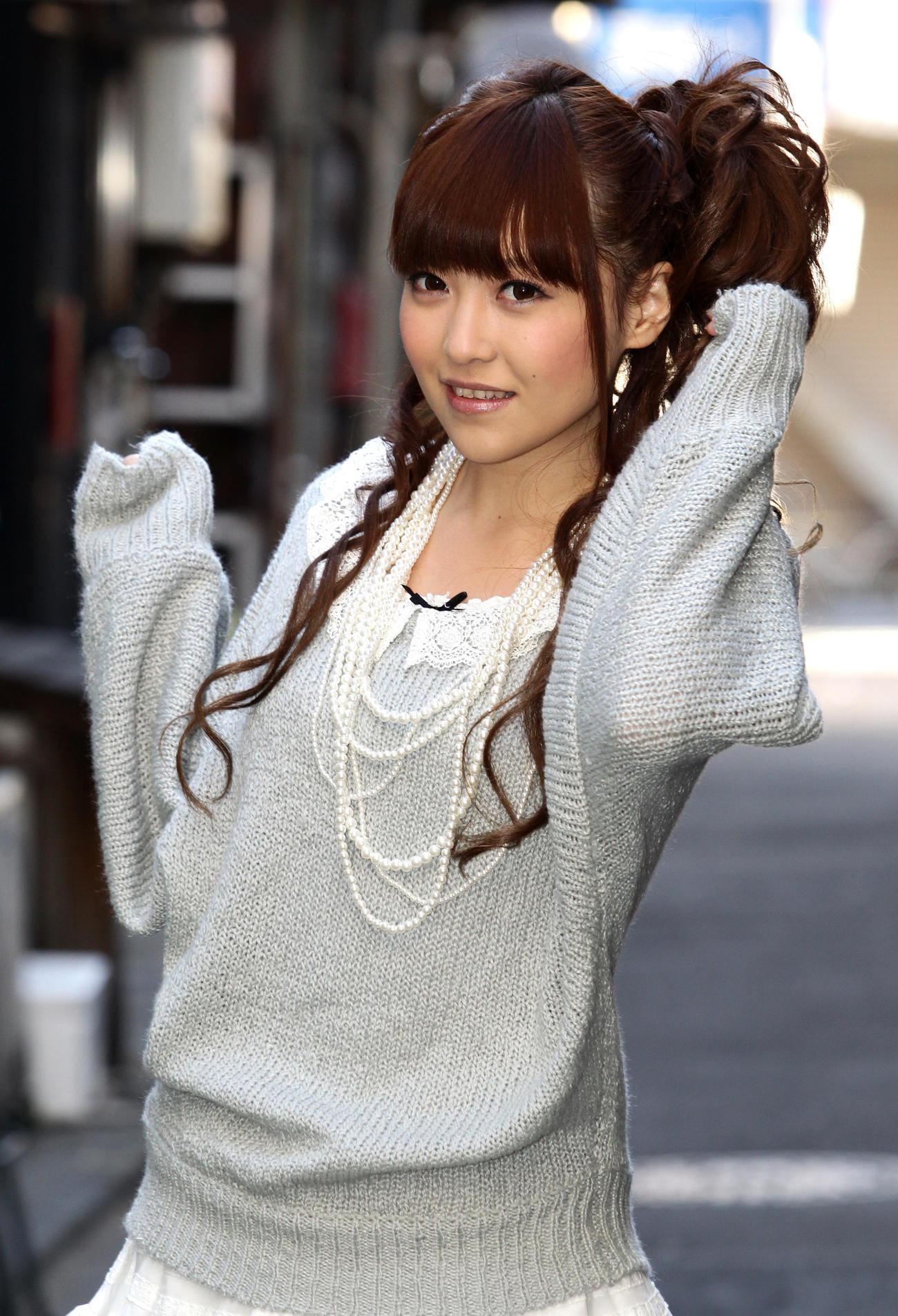2011年1月、優しいまなざしでカメラを見つめる黒崎真音さん