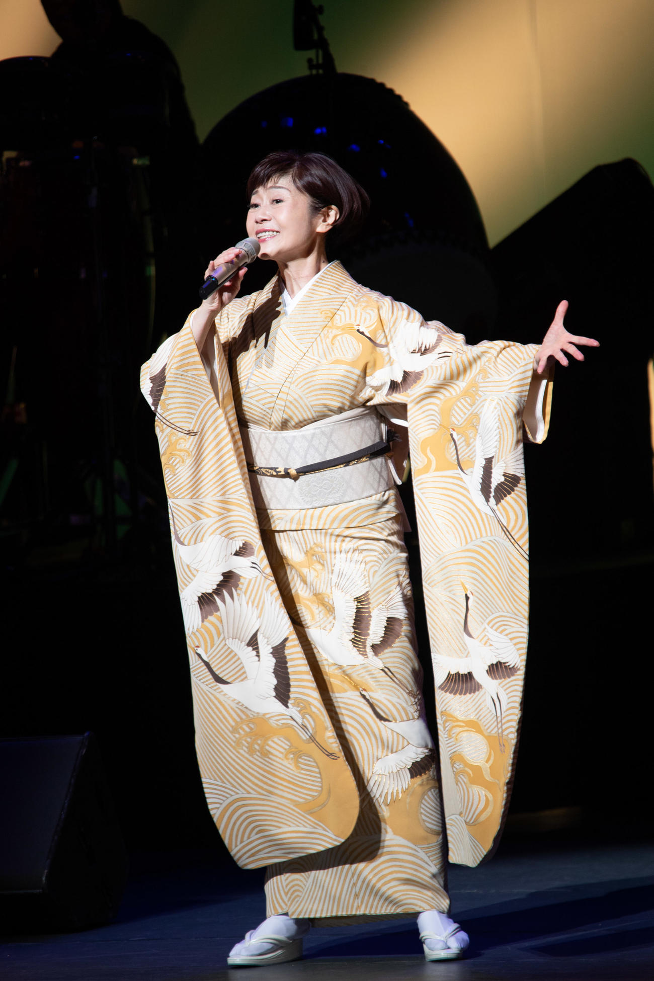 「デビュー40周年リサイタル」第二部で演歌や自身のオリジナル楽曲を熱唱する神野美伽