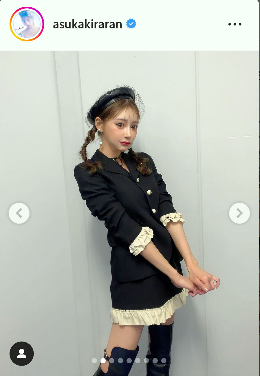 明日花キララのインスタグラムより