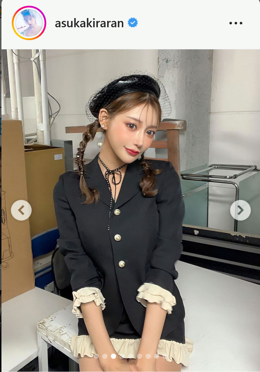明日花キララのインスタグラムより