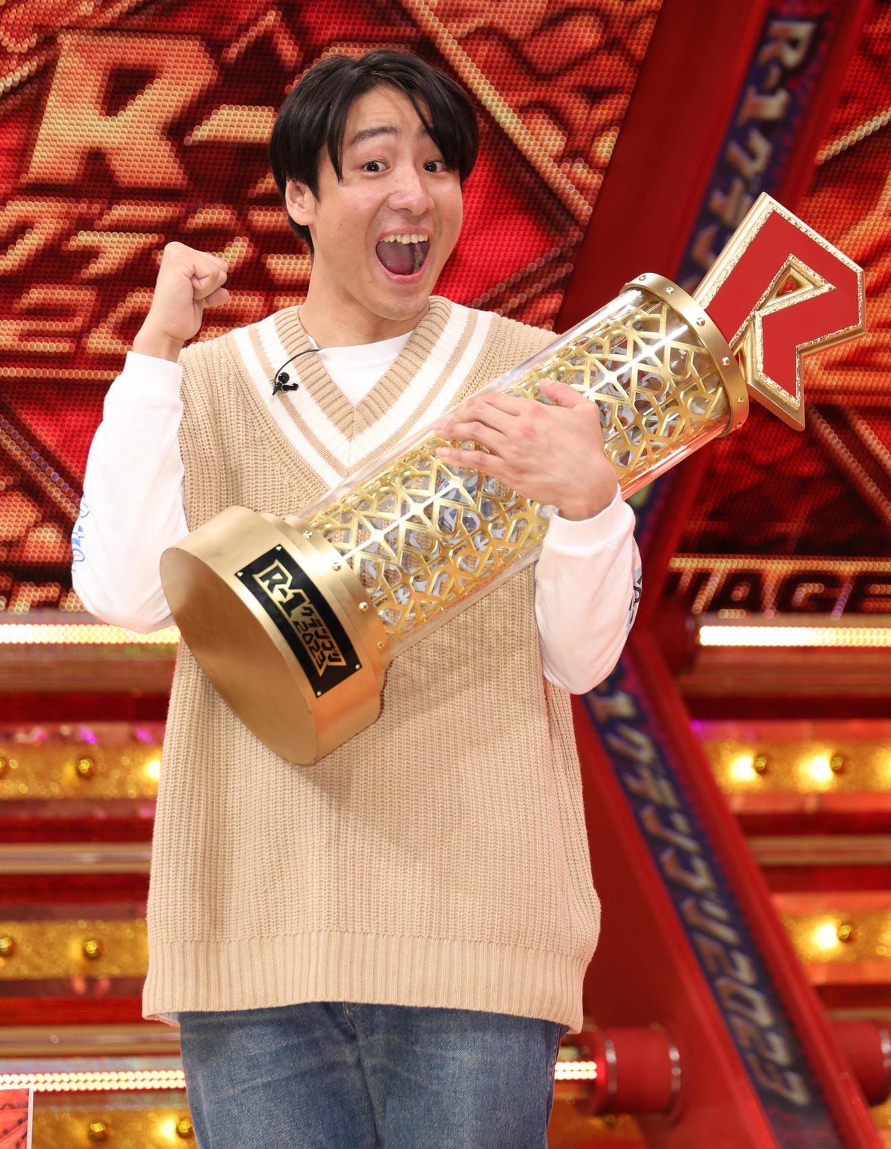 Rー1グランプリ2023で優勝した田津原理音（撮影・中島郁夫）