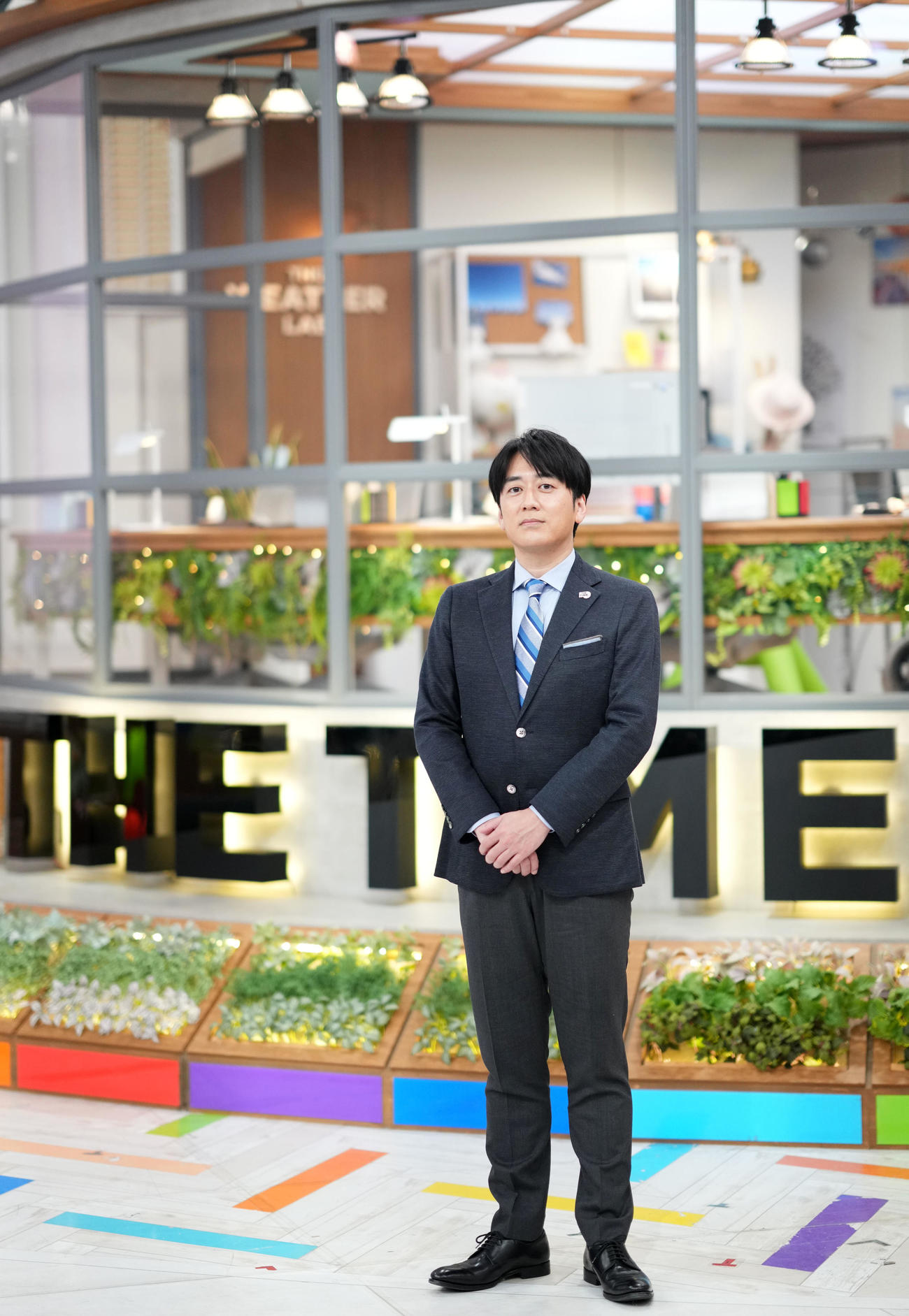 「THE TIME，」終了後にインタビューに応じたTBS安住紳一郎アナウンサー＝2023年2月