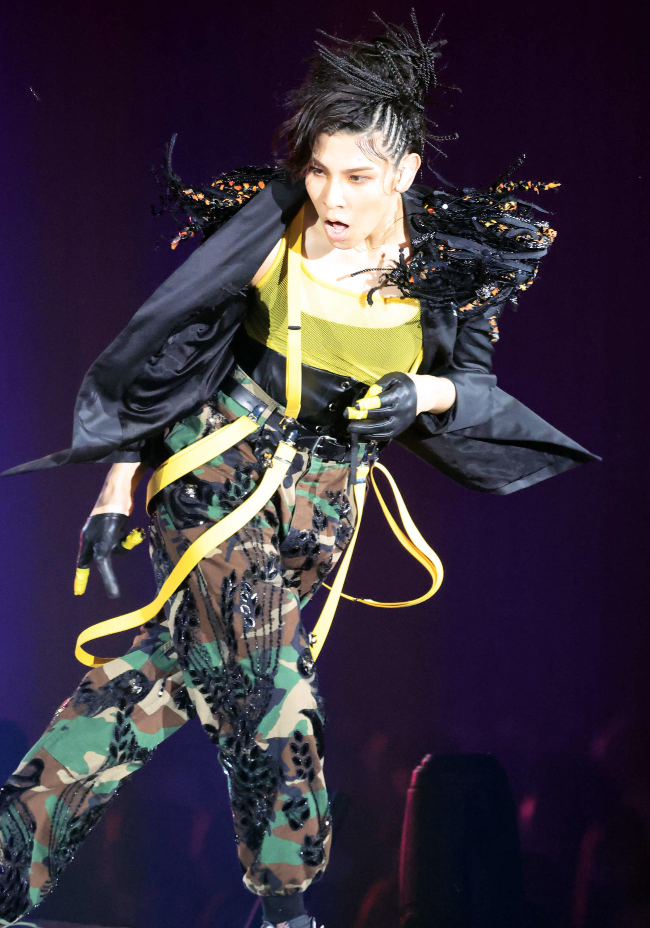 ダンスを披露するラウール（撮影・浅見桂子）