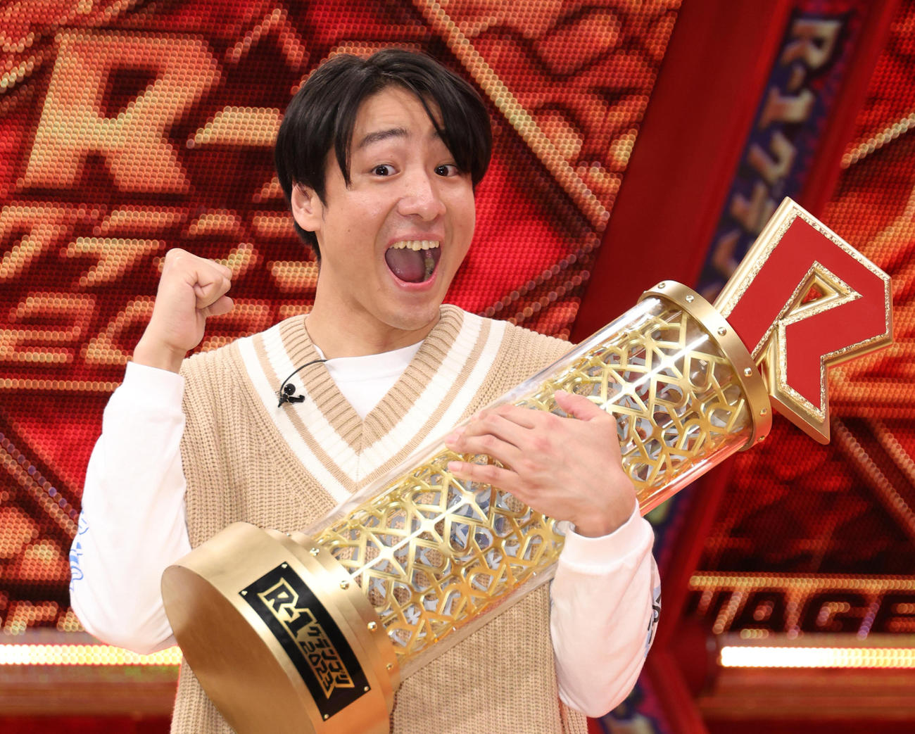 Rー1グランプリ2023で優勝した田津原理音（撮影・中島郁夫）