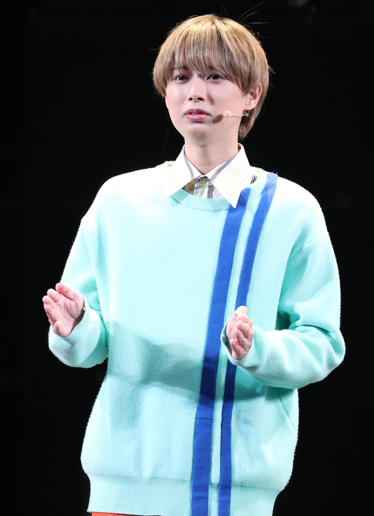 舞台「ルーザーヴィル」初日前会見を行った井上瑞稀（撮影・中島郁夫）