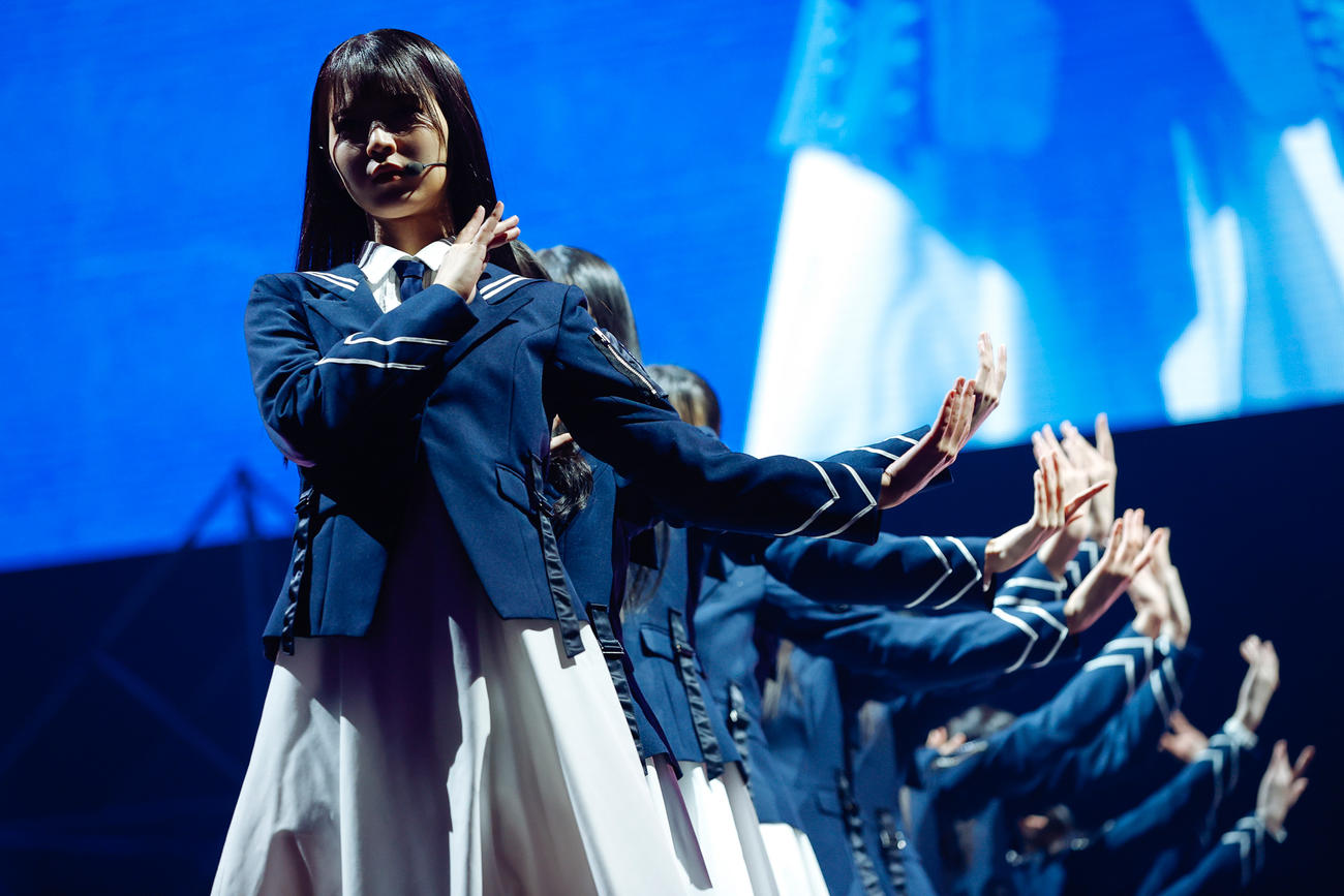 初の単独イベント「おもてなし会」を開催した櫻坂46の三期生　撮影・上山陽介氏