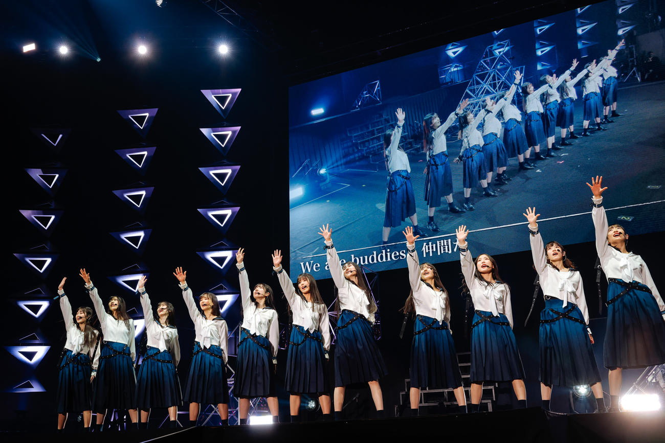 初の単独イベント「おもてなし会」を開催した櫻坂46の三期生　撮影・上山陽介氏