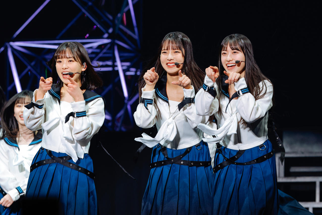 初の単独イベント「おもてなし会」を開催した櫻坂46の三期生　撮影・上山陽介氏