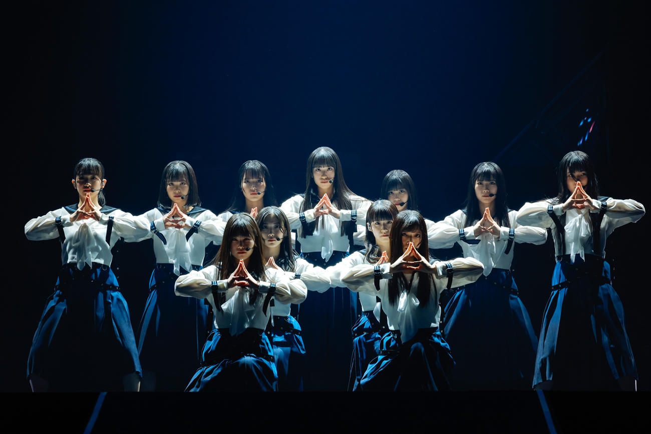 初の単独イベント「おもてなし会」を開催した櫻坂46の三期生　撮影・上山陽介氏