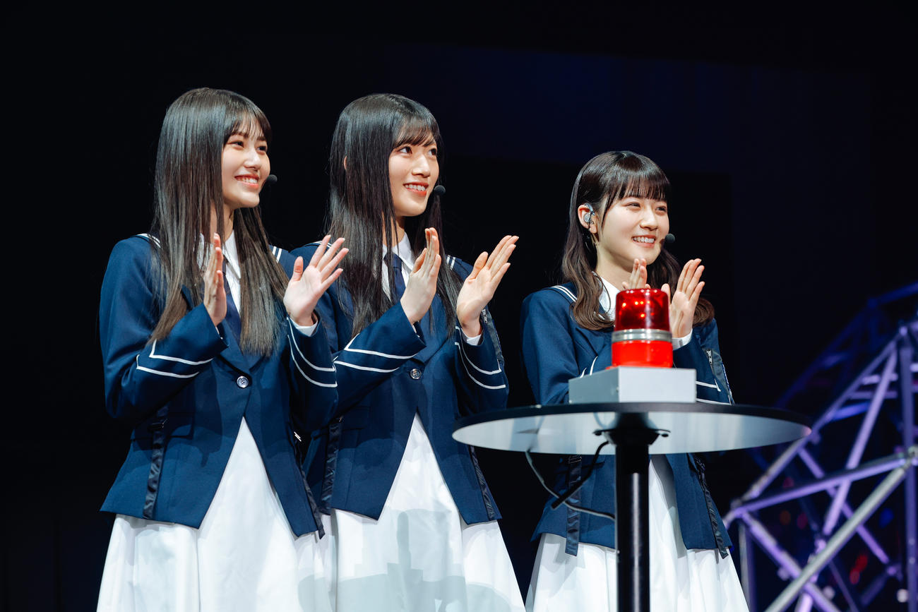 初の単独イベント「おもてなし会」を開催した櫻坂46の三期生　撮影・上山陽介氏