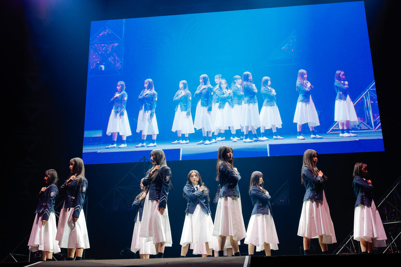 初の単独イベント「おもてなし会」を開催した櫻坂46の三期生　撮影・上山陽介氏