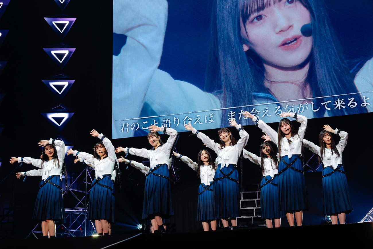 初の単独イベント「おもてなし会」を開催した櫻坂46の三期生　撮影・上山陽介氏