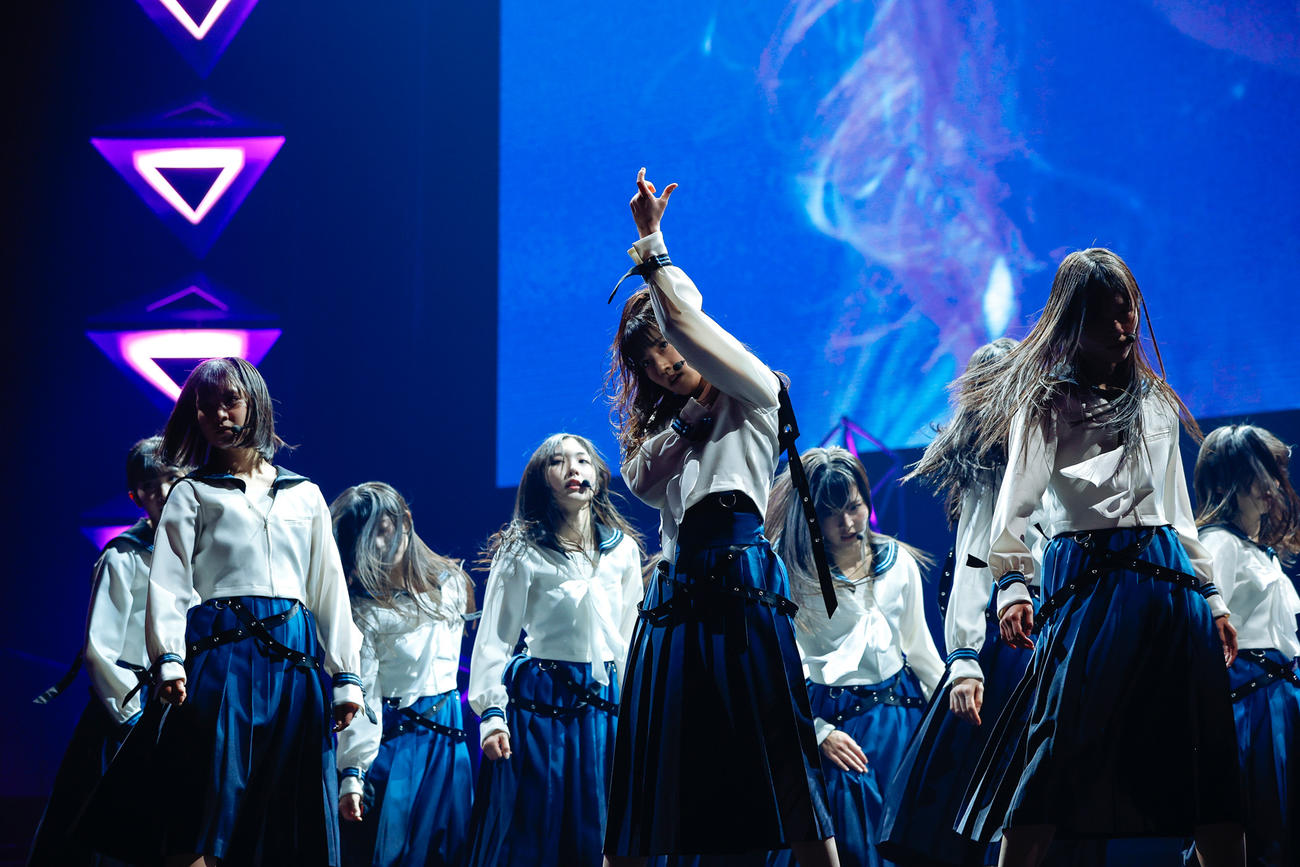 初の単独イベント「おもてなし会」を開催した櫻坂46の三期生　撮影・上山陽介氏