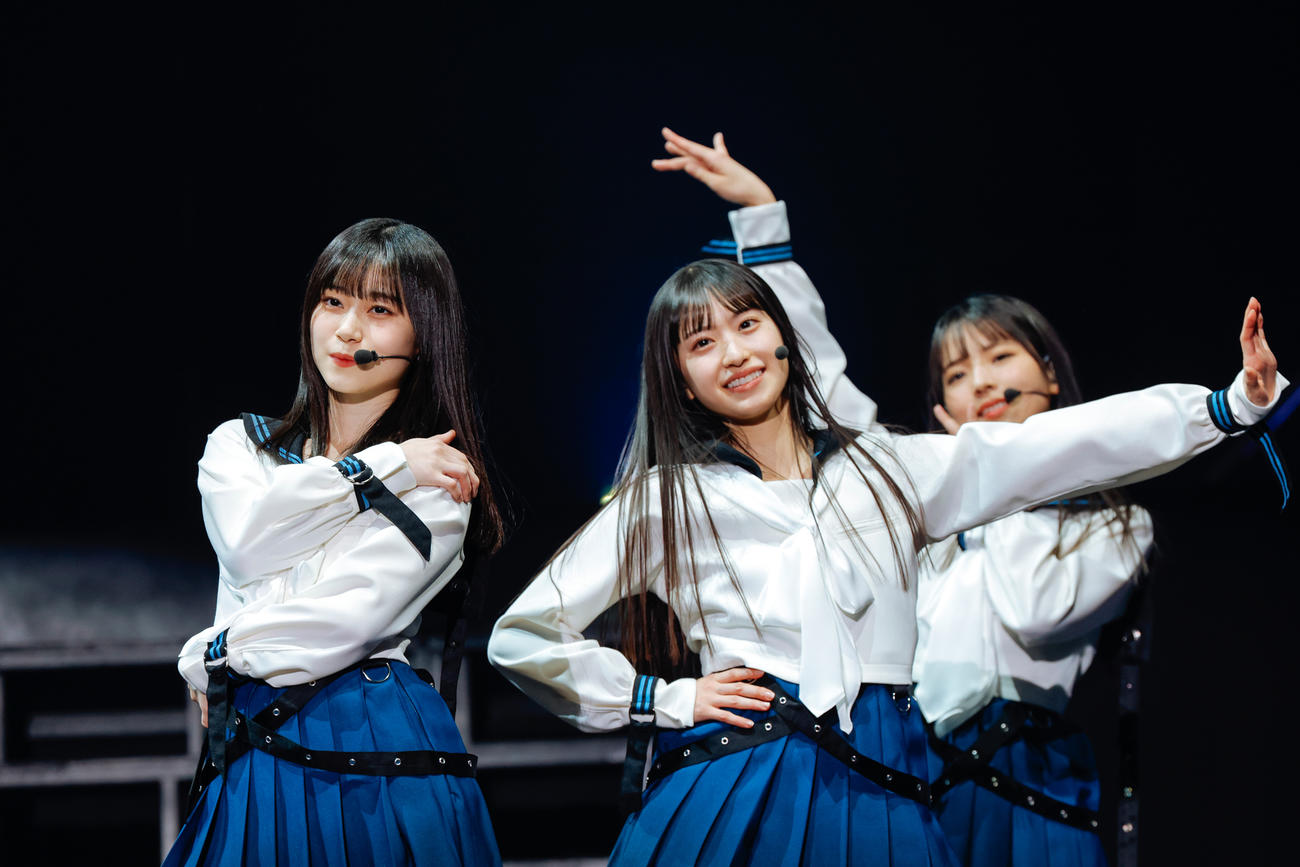 初の単独イベント「おもてなし会」を開催した櫻坂46の三期生　撮影・上山陽介氏