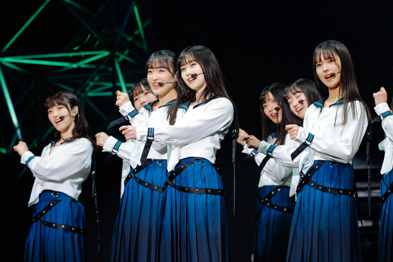 初の単独イベント「おもてなし会」を開催した櫻坂46の三期生　撮影・上山陽介氏