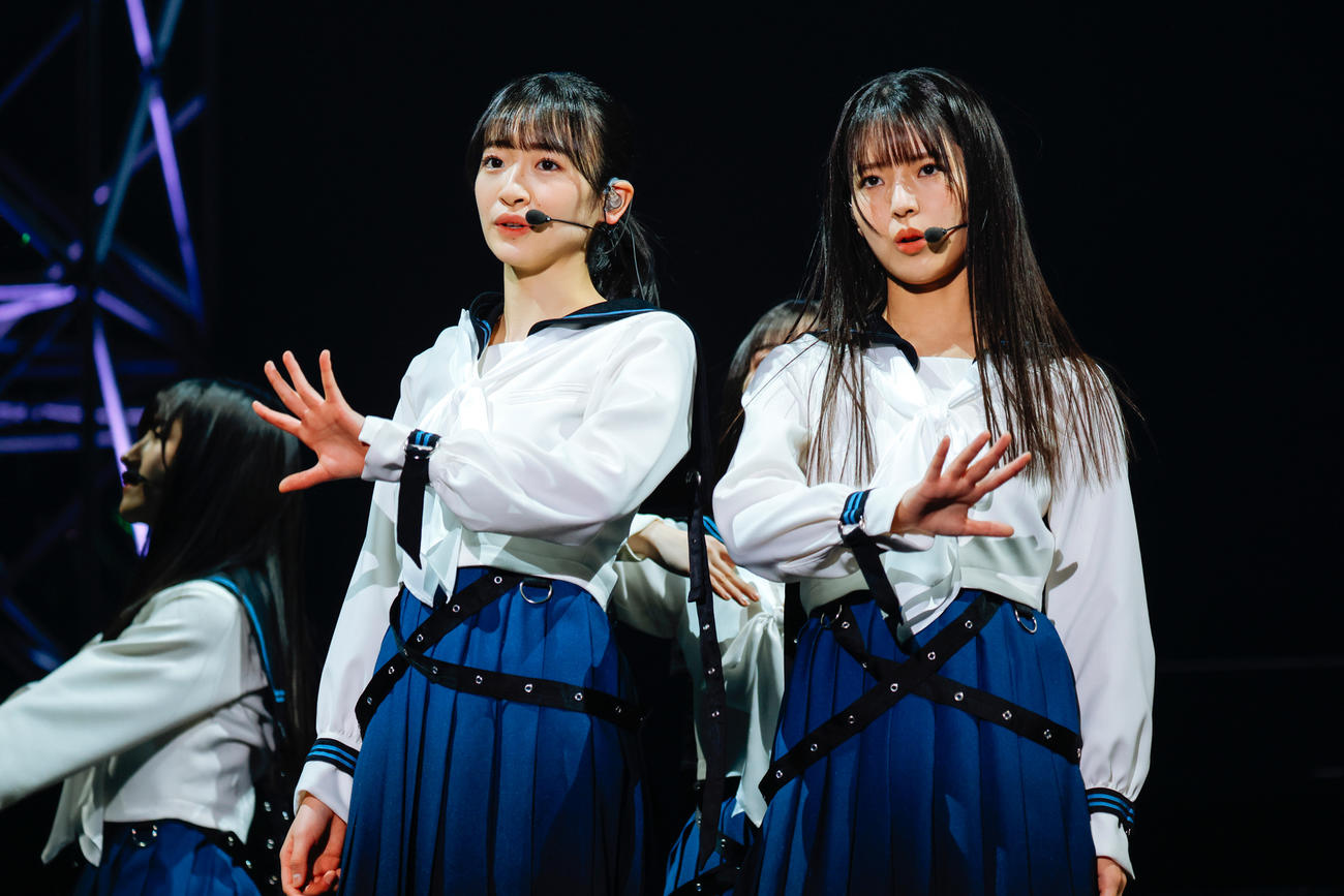 初の単独イベント「おもてなし会」を開催した櫻坂46の三期生　撮影・上山陽介氏