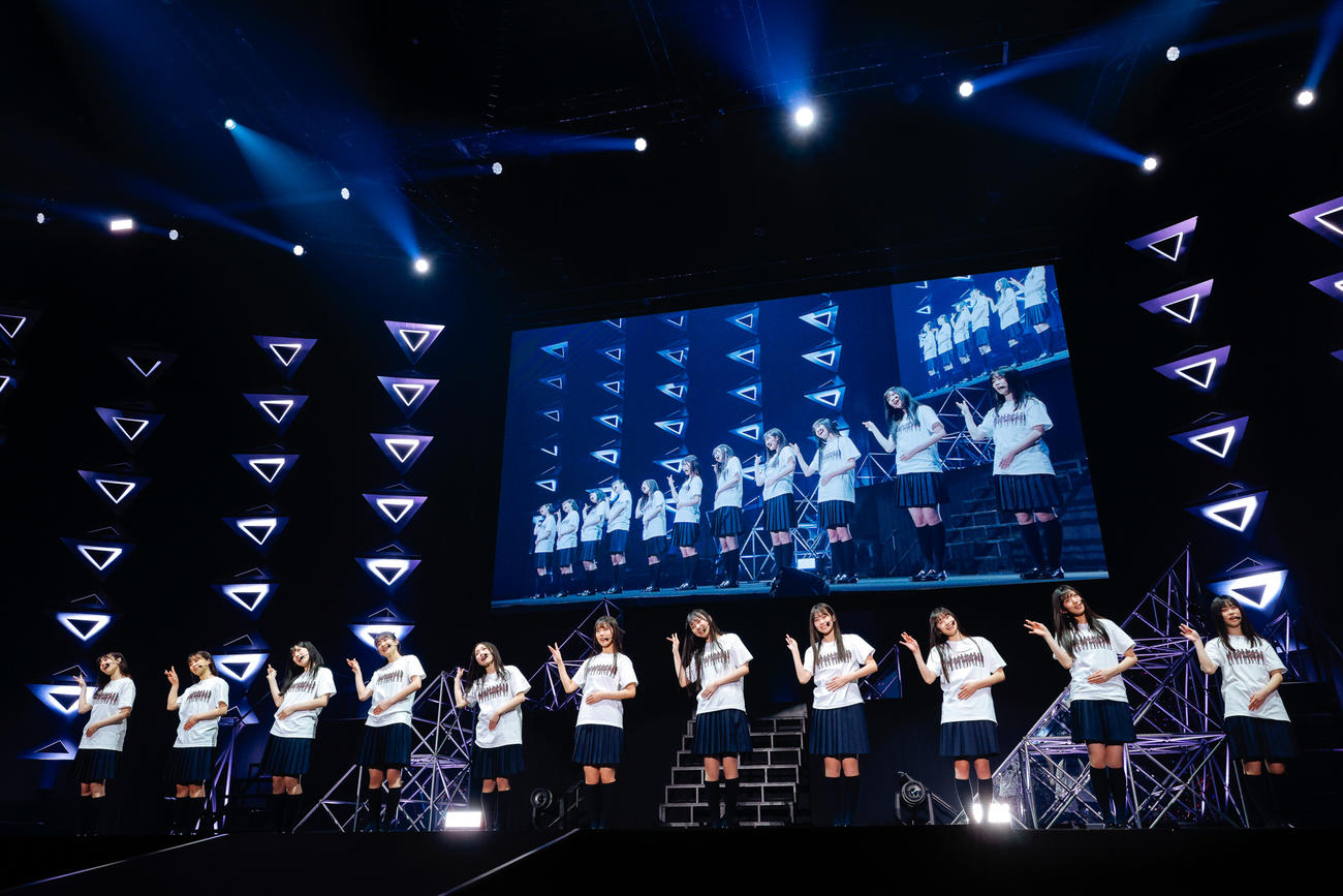 初の単独イベント「おもてなし会」を開催した櫻坂46の三期生　撮影・上山陽介氏