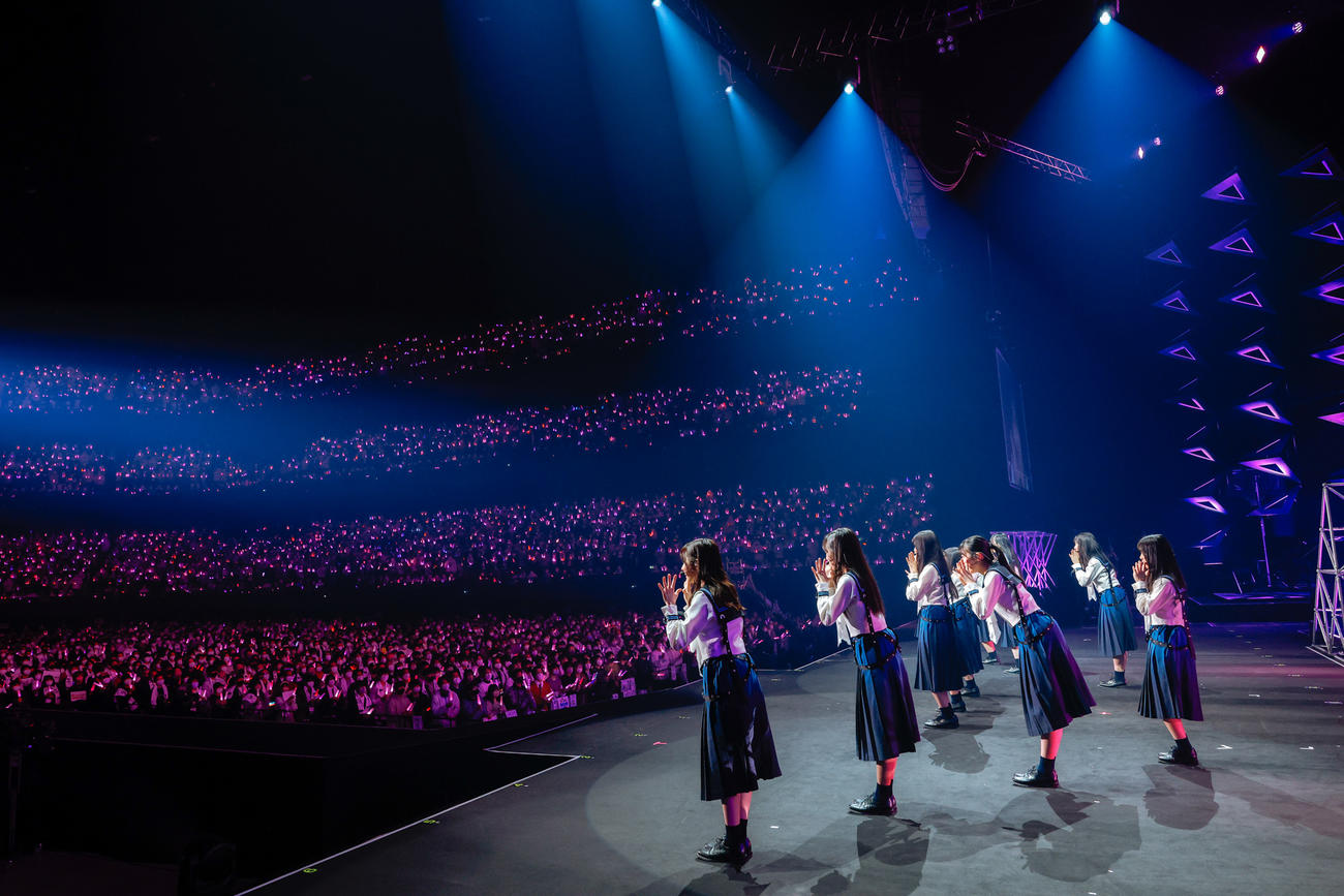 初の単独イベント「おもてなし会」を開催した櫻坂46の三期生　撮影・上山陽介氏