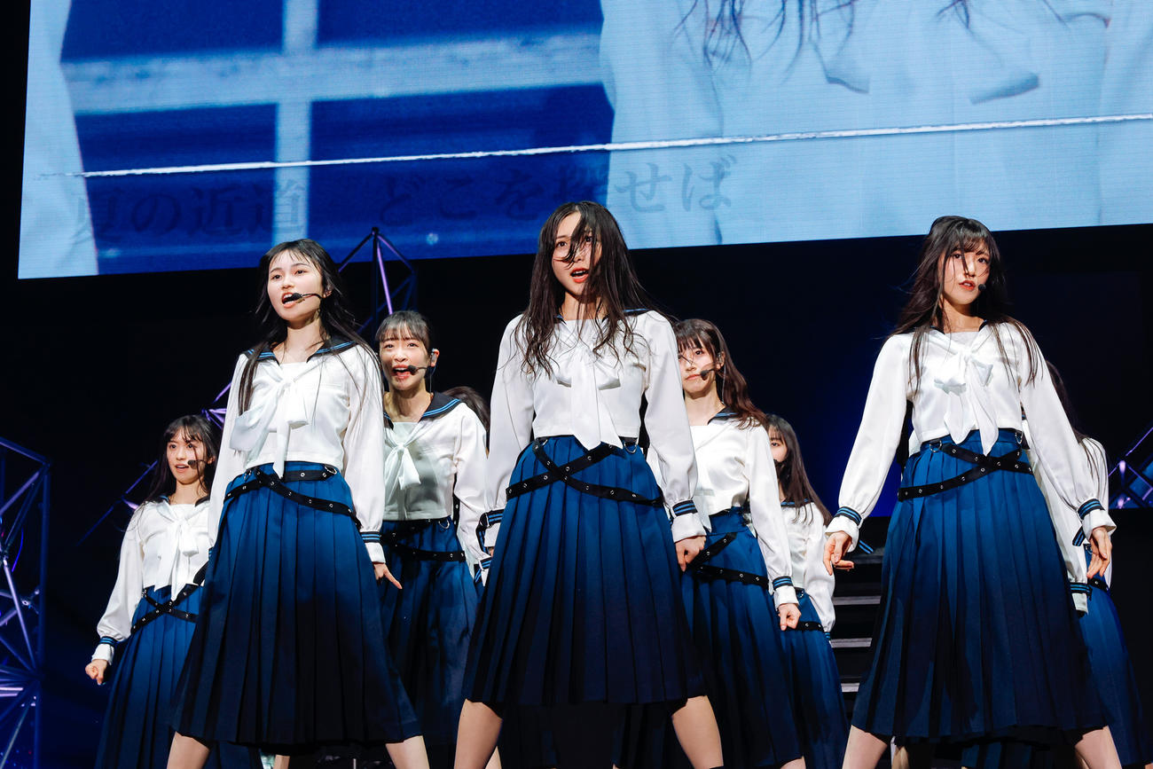 初の単独イベント「おもてなし会」を開催した櫻坂46の三期生　撮影・上山陽介氏