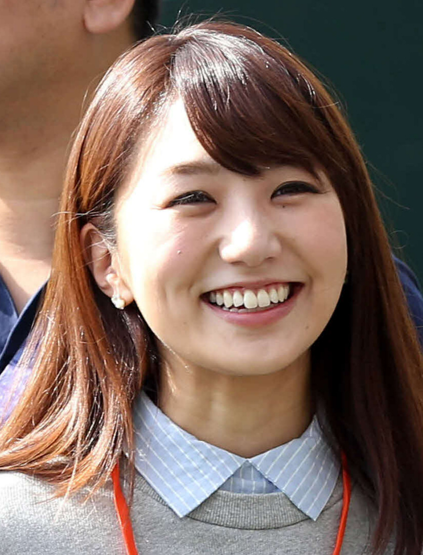 松村未央アナウンサー（2015年2月撮影）