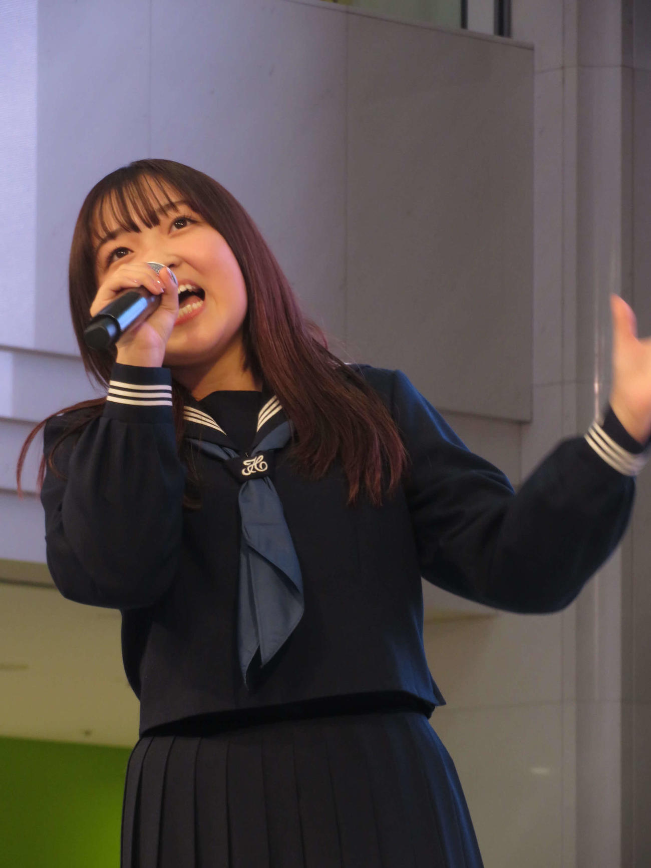 東京で初のミニライブを開いた舞乃空（撮影・村上幸将）