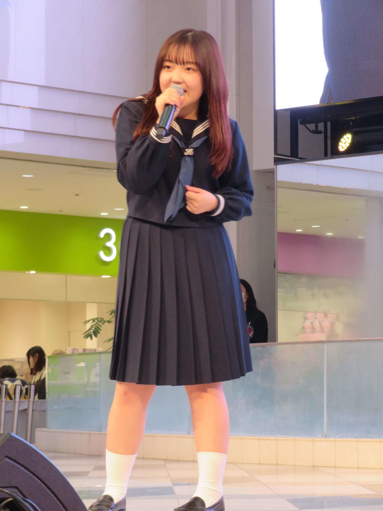 東京で初のミニライブを開いた舞乃空（撮影・村上幸将）